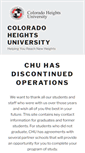 Mobile Screenshot of chu.edu