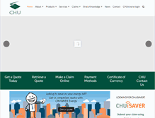 Tablet Screenshot of chu.com.au